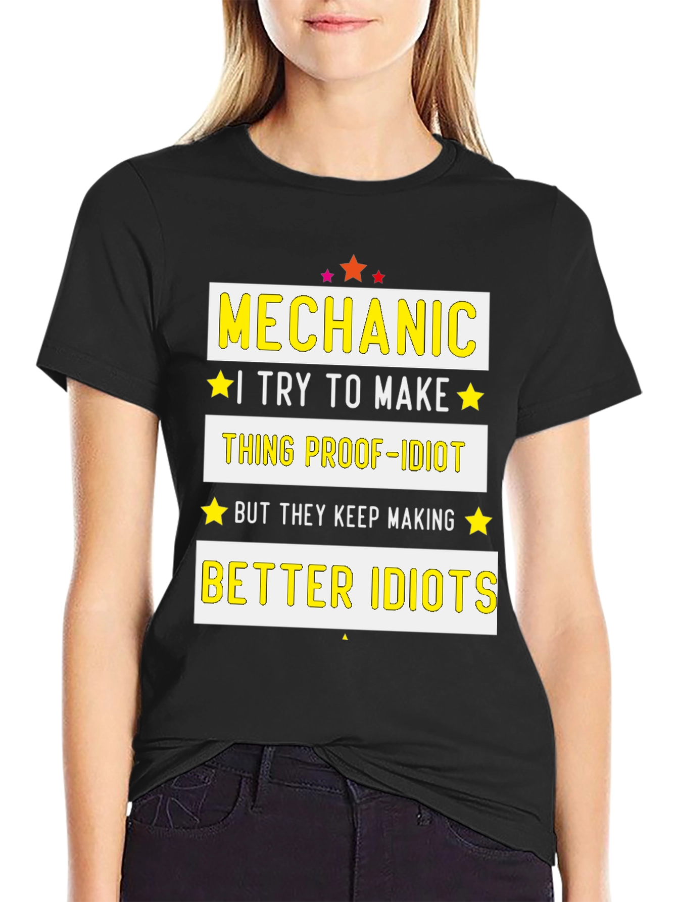 Mechanic Proof-Idiot Graphic T-Shirt