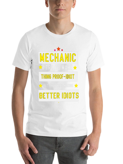 Mechanic Proof-Idiot Graphic T-Shirt