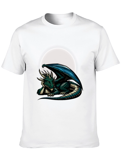 Dragon Moon Graphic Tee - Fantasy T-Shirt