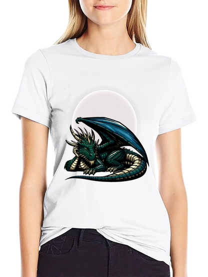 Dragon Moon Graphic Tee - Fantasy T-Shirt