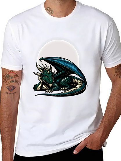 Dragon Moon Graphic Tee - Fantasy T-Shirt
