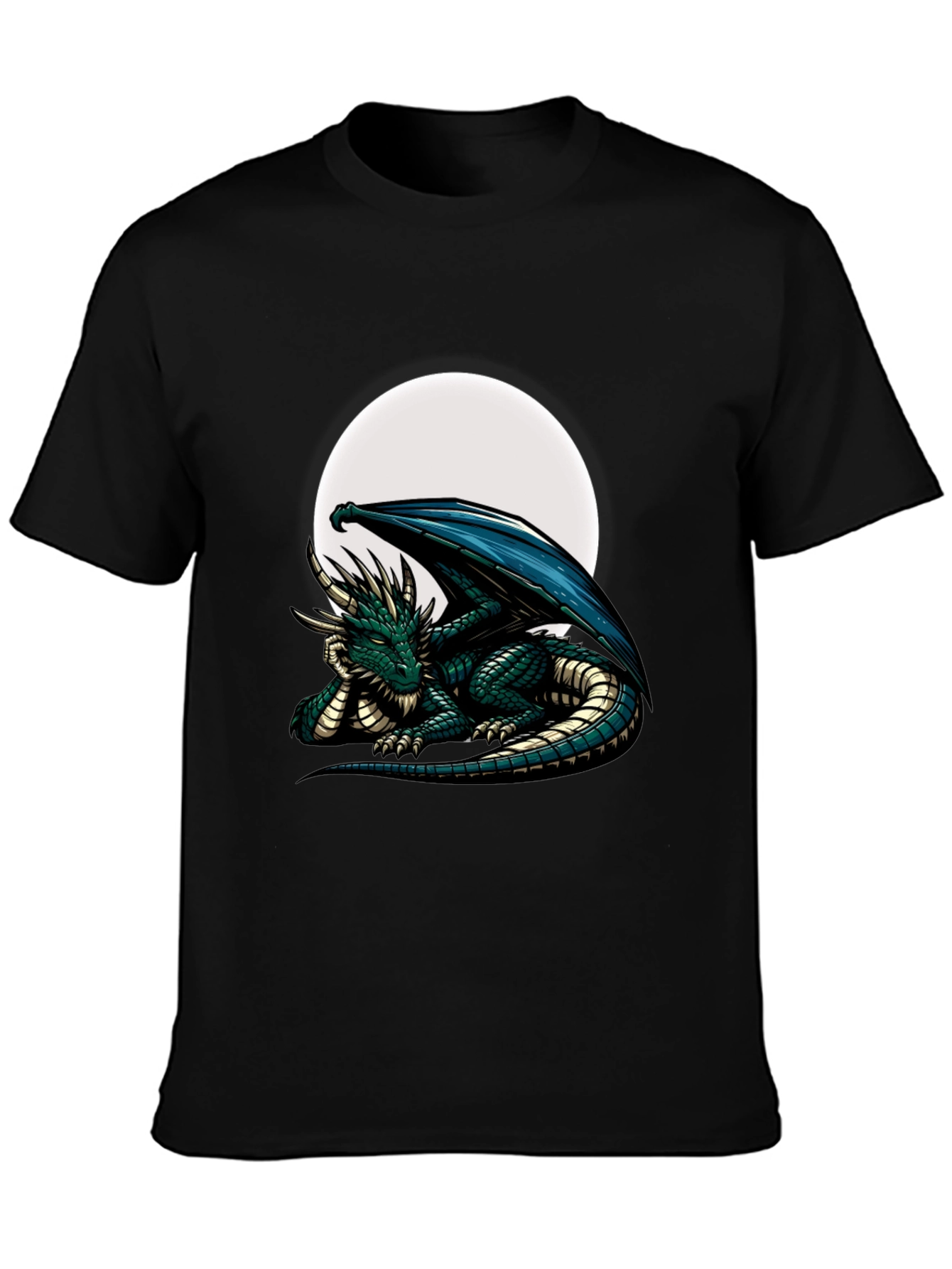 Dragon Moon Graphic Tee - Fantasy T-Shirt