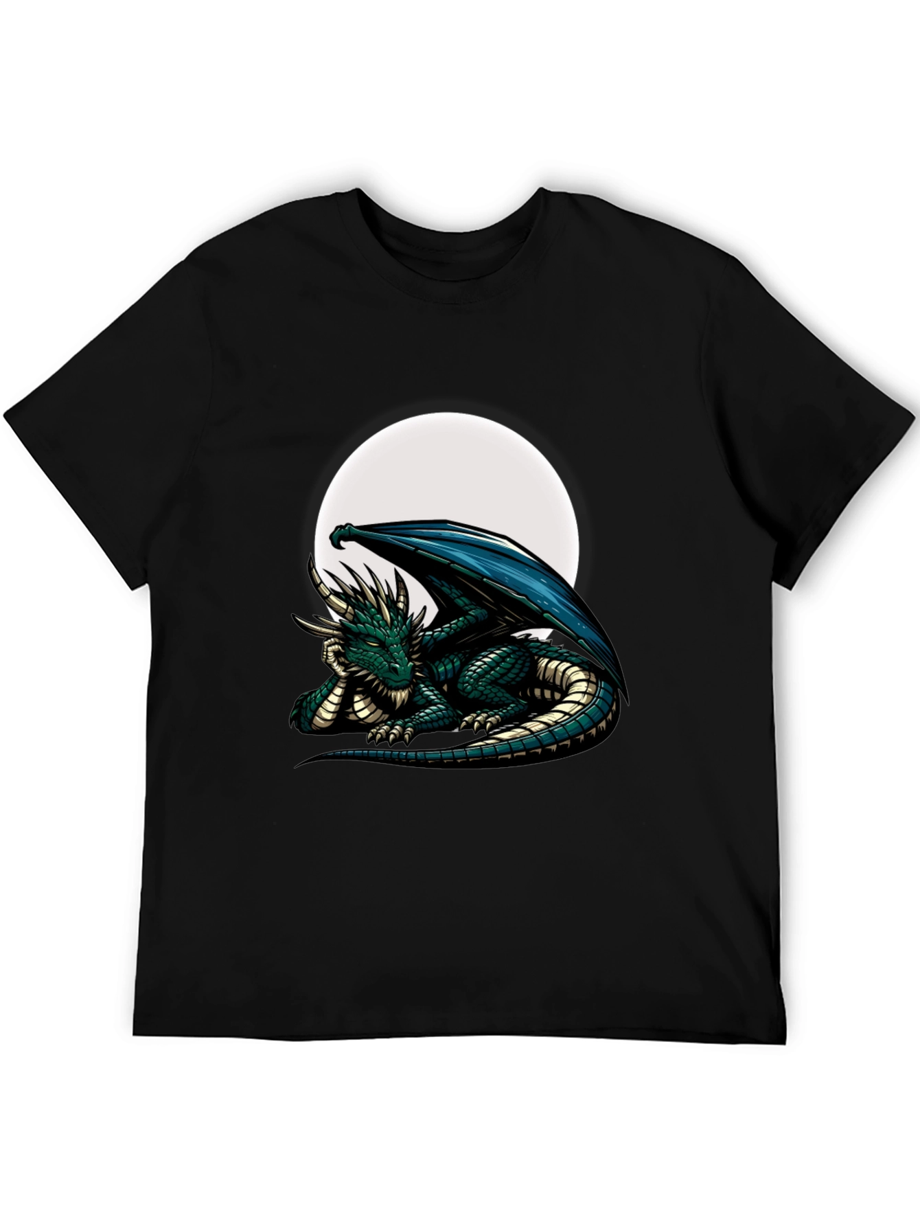 Dragon Moon Graphic Tee - Fantasy T-Shirt