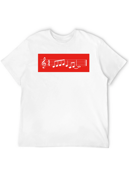 Musical Score Graphic Tee - Black