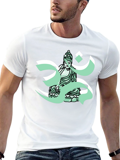 Buddha Om T-Shirt - Meditative Graphic Tee