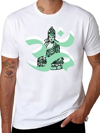 Buddha Om T-Shirt - Meditative Graphic Tee