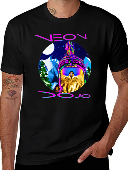 Neon Dojo Owl T-Shirt - Graphic Print Tee