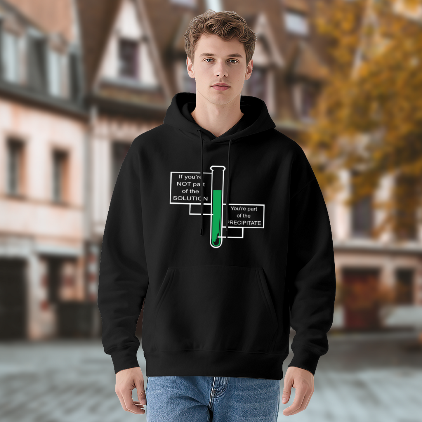 Chemistry Solution Precipitate Black Hoodie
