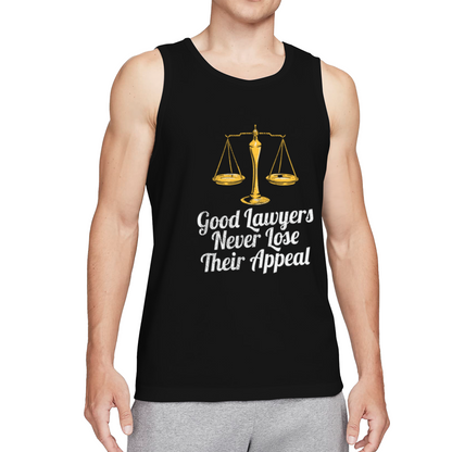 Funny Lawyer Scale Pun Legal Tank Top