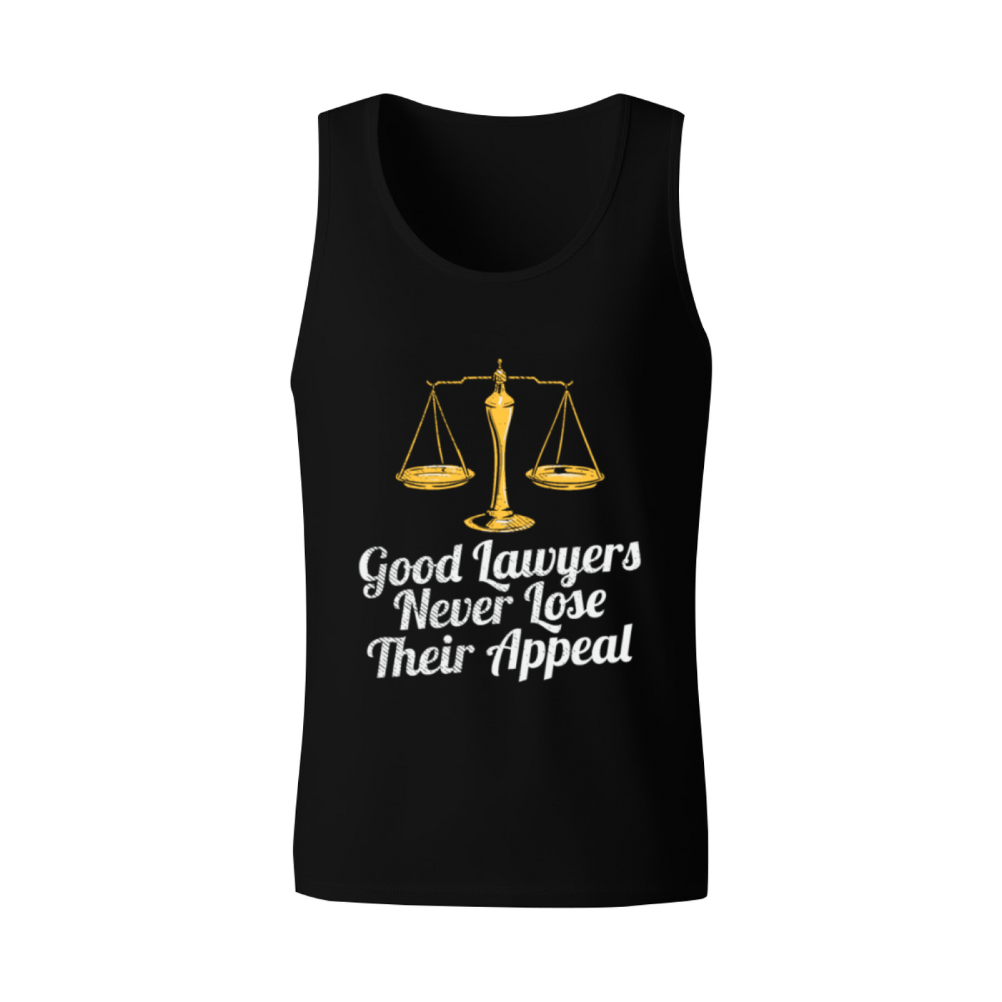 Funny Lawyer Scale Pun Legal Tank Top
