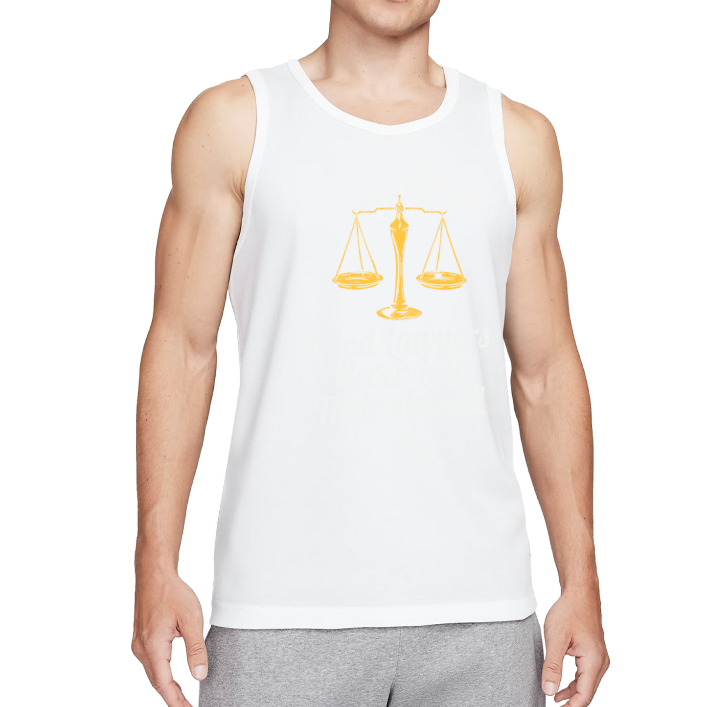 Funny Lawyer Scale Pun Legal Tank Top