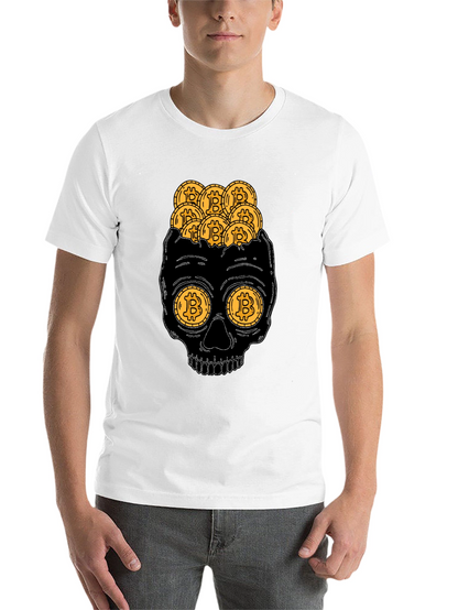 Bitcoin Skull T-Shirt Crypto Currency Tee