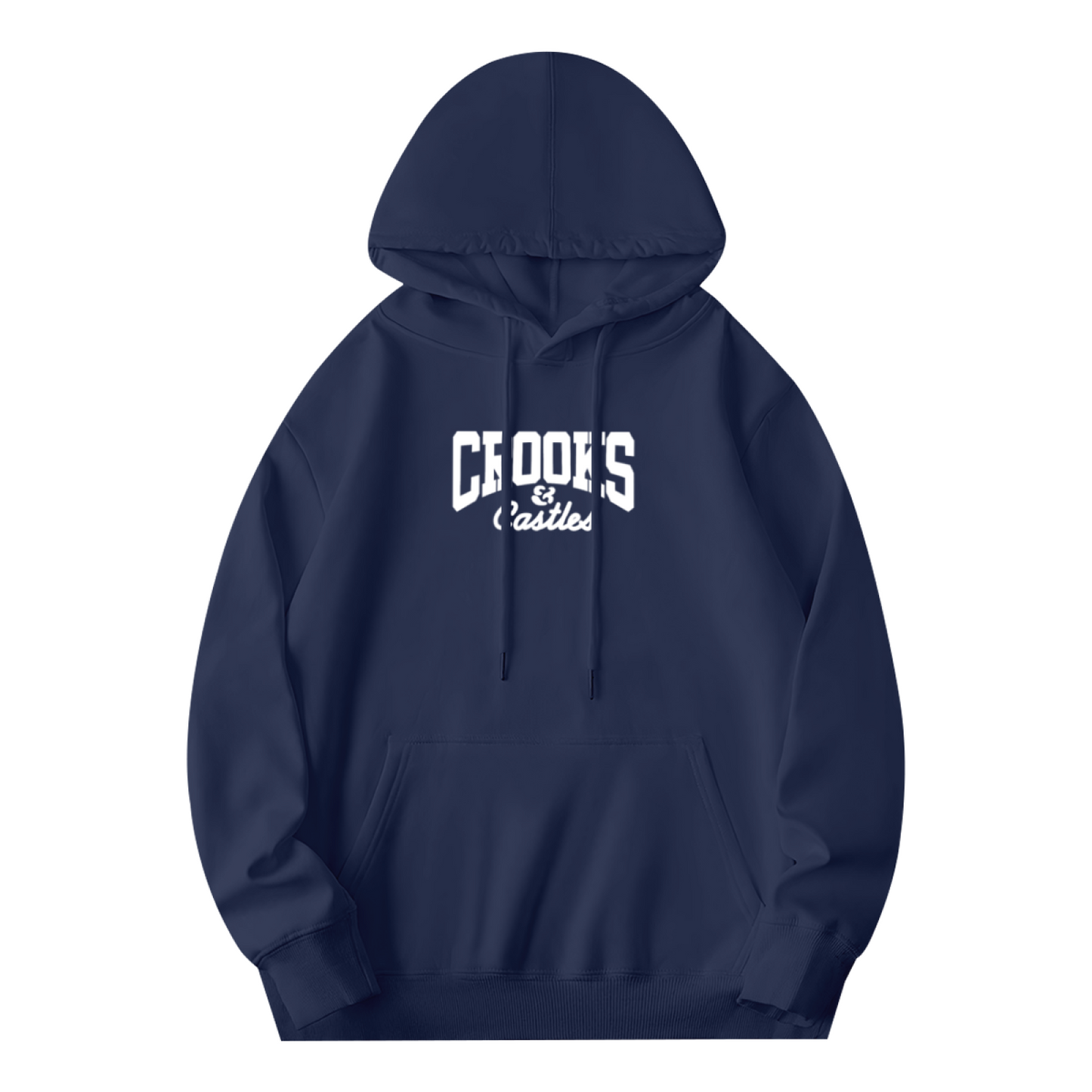 Crooks & Castles Street Letter Navy Hoodie, Men Trendy Cozy Urban Pullover