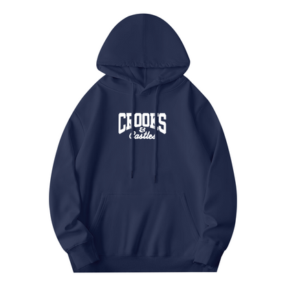 Crooks & Castles Street Letter Navy Hoodie, Men Trendy Cozy Urban Pullover