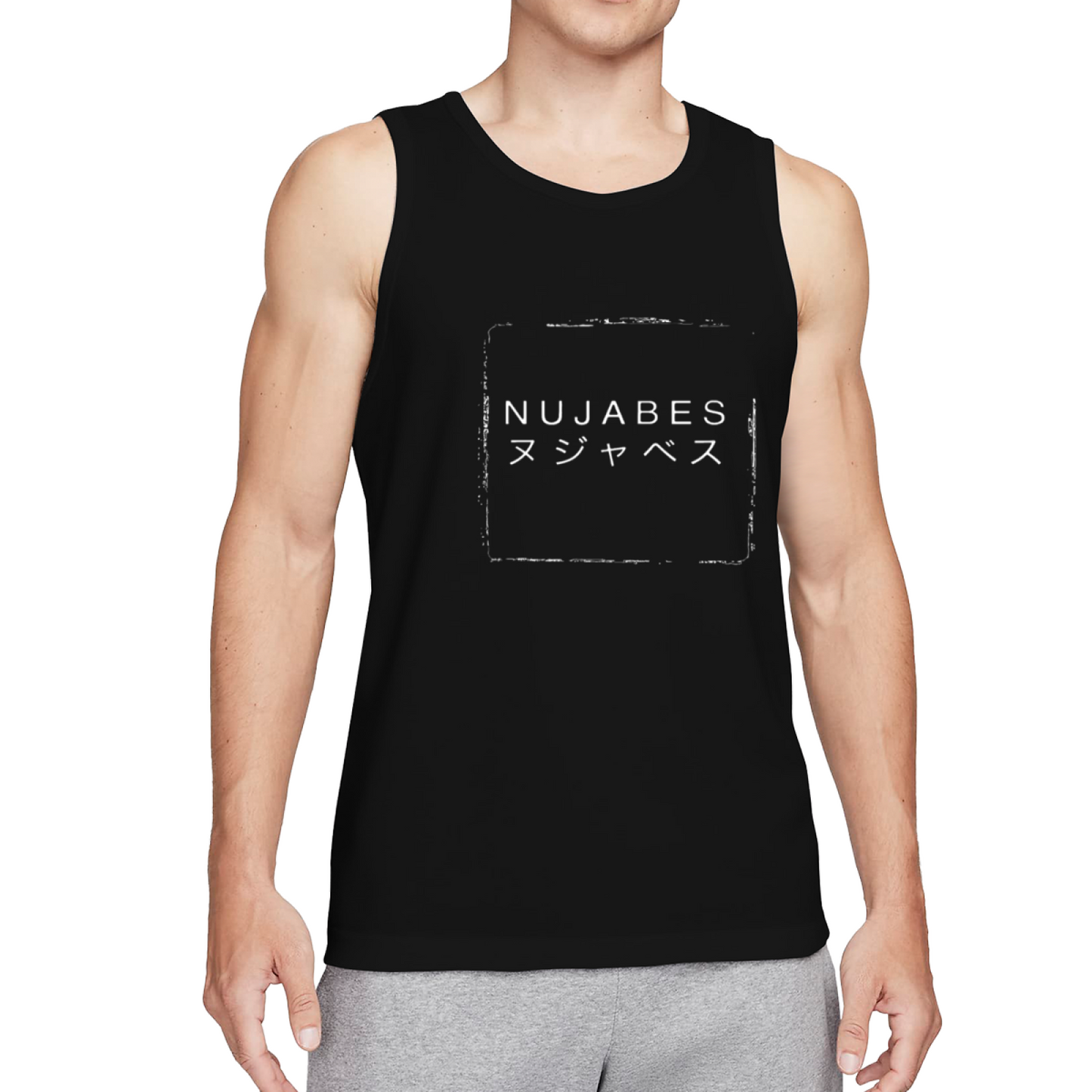 Nujabes Japanese Katakana Minimal Hip Hop Men Tank Top
