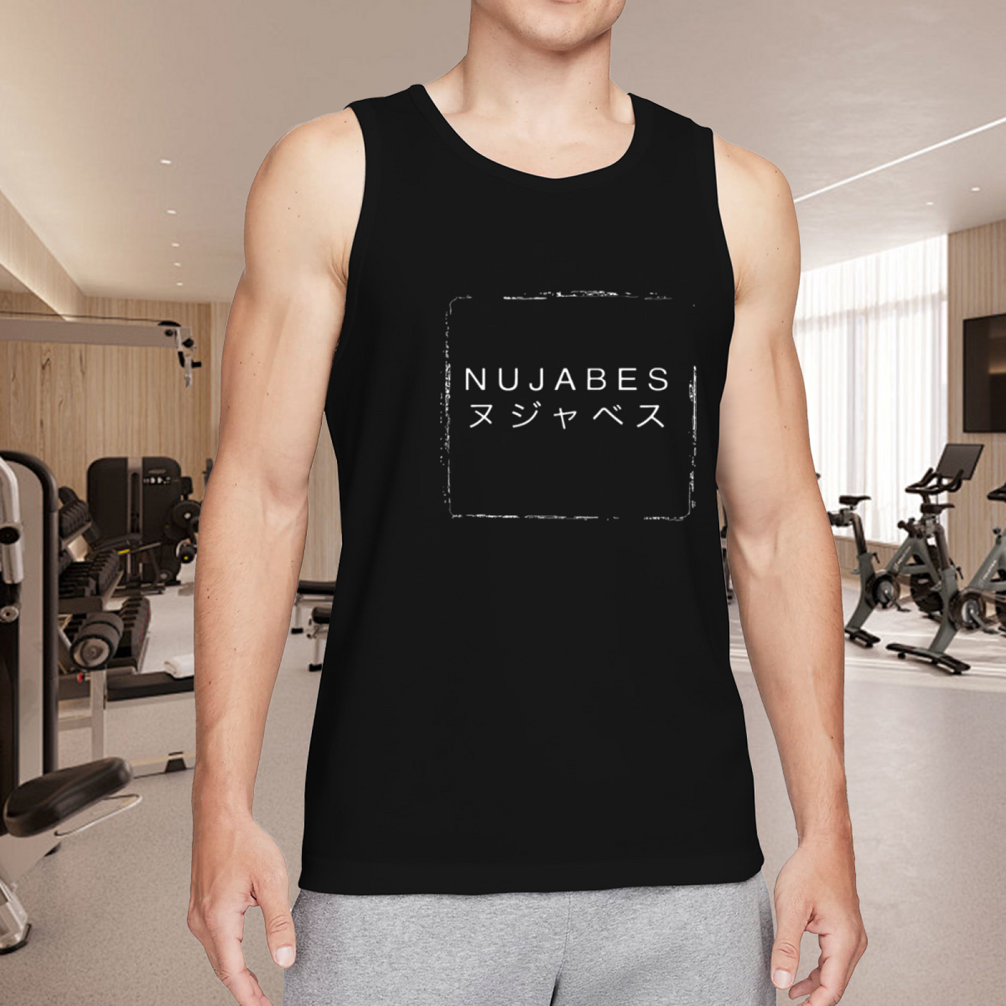 Nujabes Japanese Katakana Minimal Hip Hop Men Tank Top