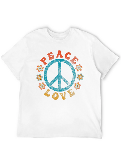 Peace & Love Retro T-Shirt