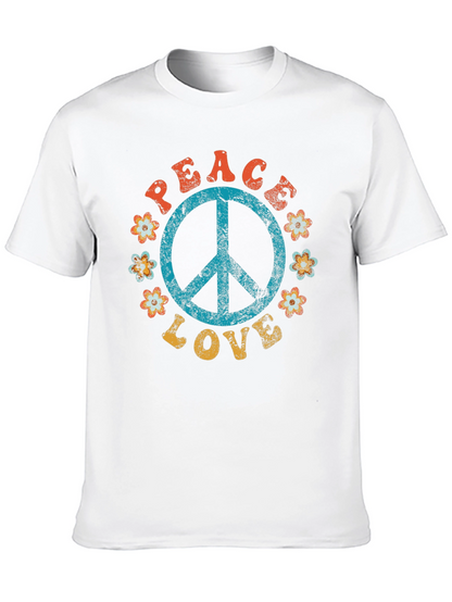 Peace & Love Retro T-Shirt