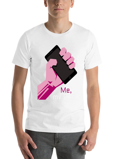 Me My Cell Graphic T-Shirt - Black Tee