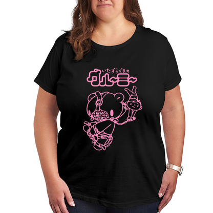 Y2K Pastel Goth Gloomy Bear Plus Size Women Tee