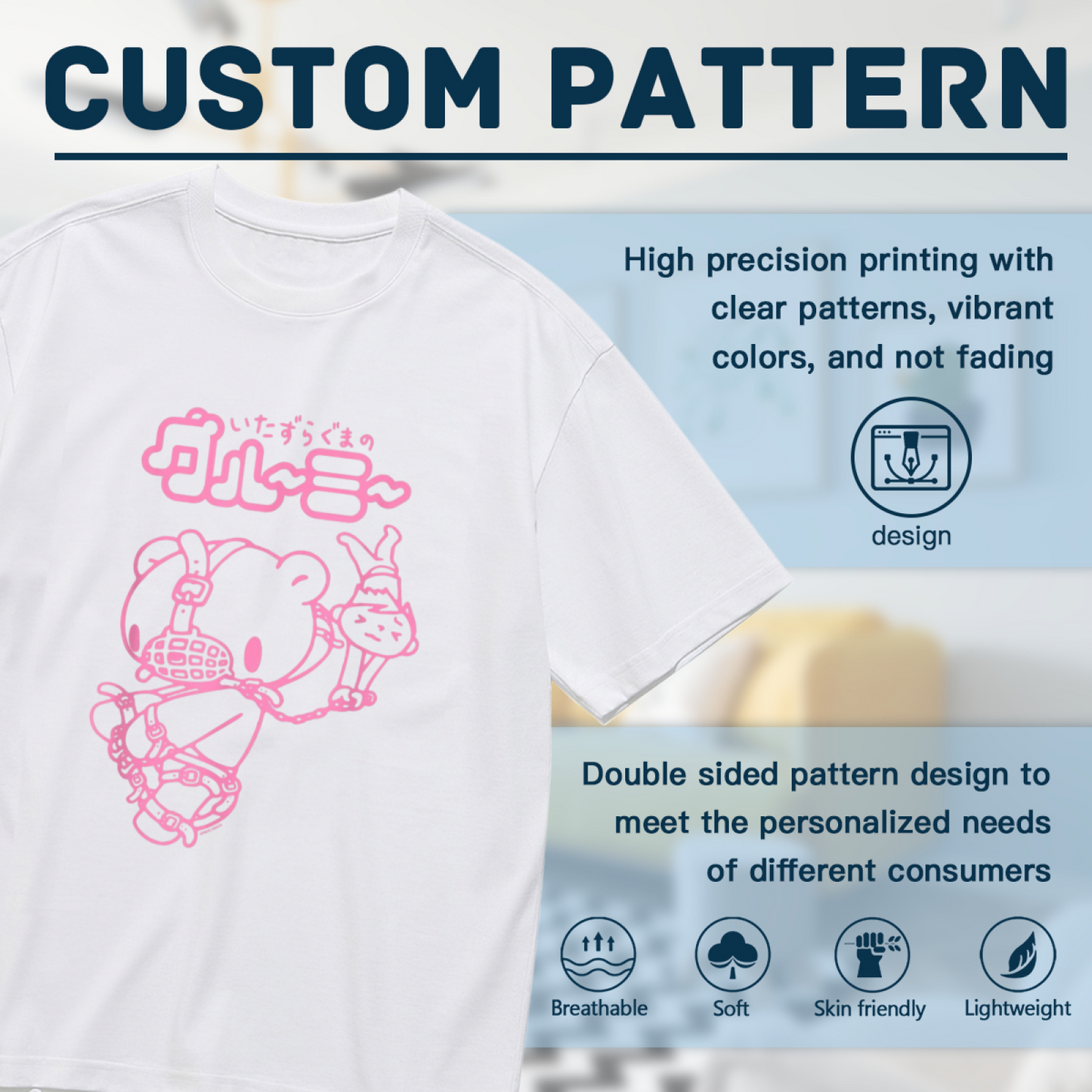 Y2K Pastel Goth Gloomy Bear Plus Size Women Tee