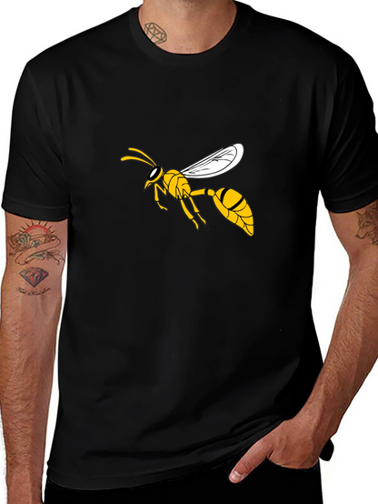 Wasp Graphic T-Shirt - Stylish Black Tee