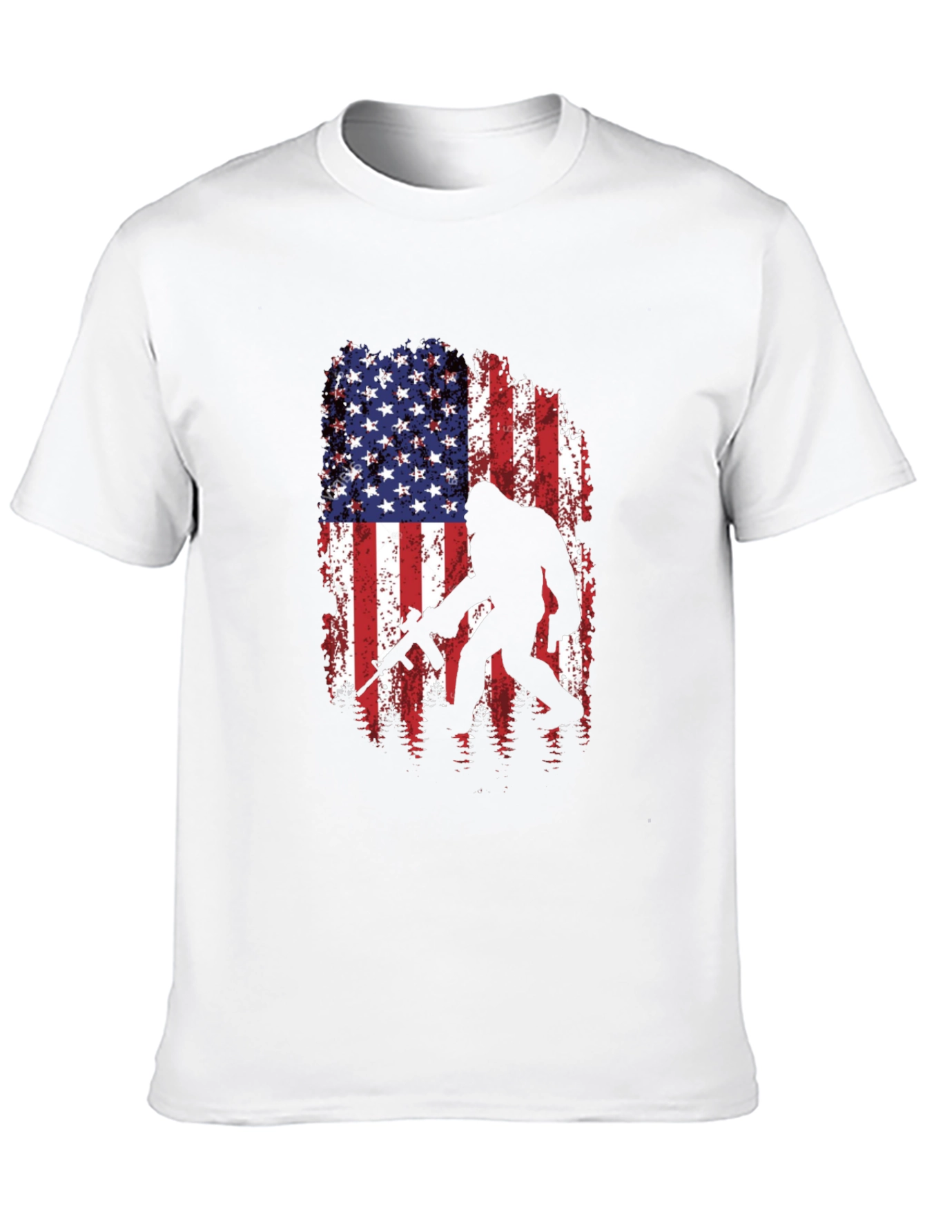 American Flag Bigfoot AR-15 T-Shirt