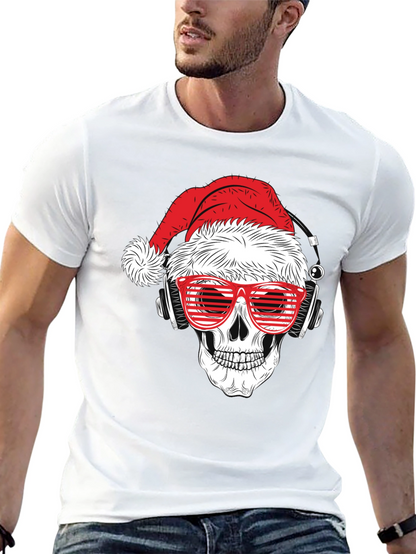 Skull Santa T-Shirt - Holiday Style
