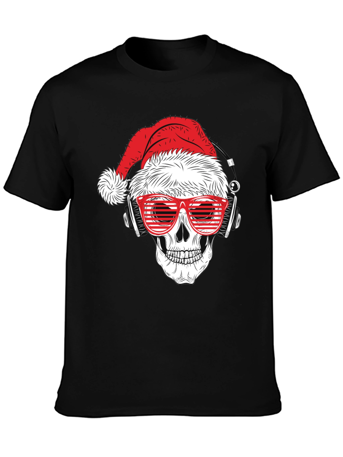 Skull Santa T-Shirt - Holiday Style