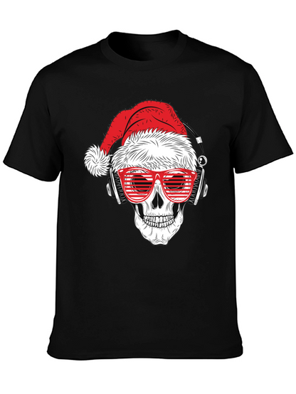 Skull Santa T-Shirt - Holiday Style