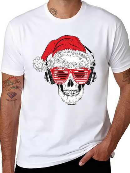 Skull Santa T-Shirt - Holiday Style