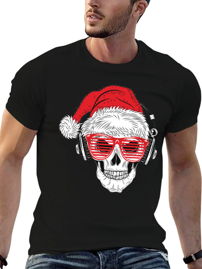 Skull Santa T-Shirt - Holiday Style