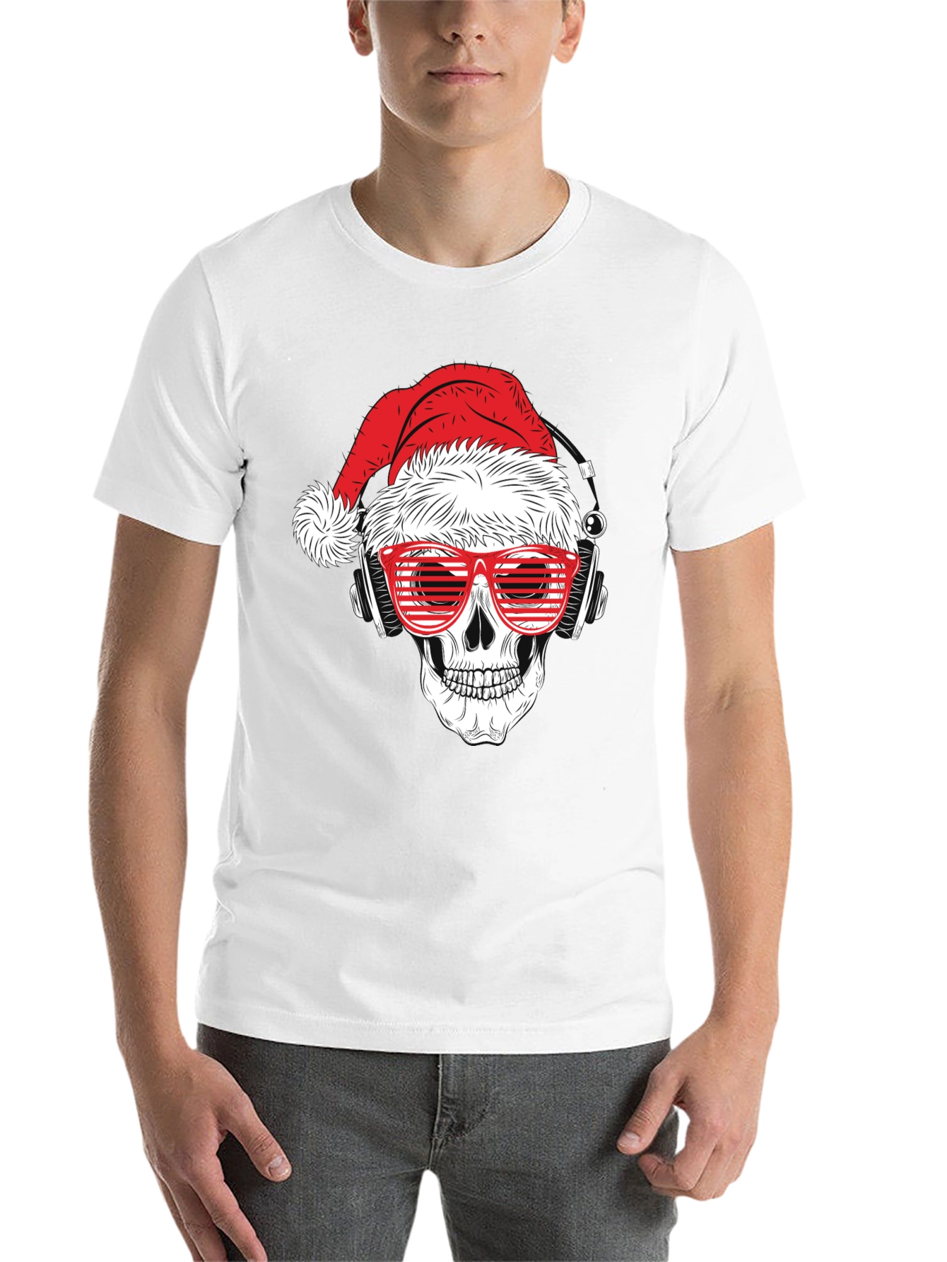 Skull Santa T-Shirt - Holiday Style