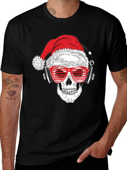 Skull Santa T-Shirt - Holiday Style
