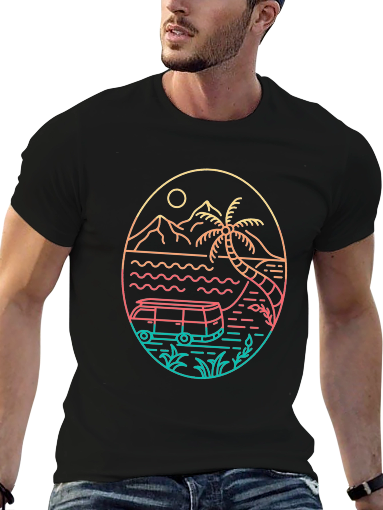 Retro Beach Van T-Shirt
