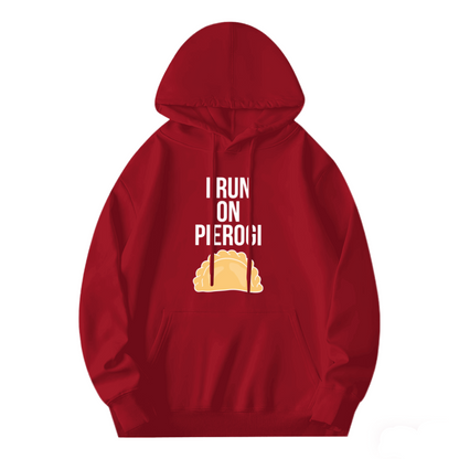 I Run On Pierogi Food Lover Hoodie, Cozy Foodie Daily Top