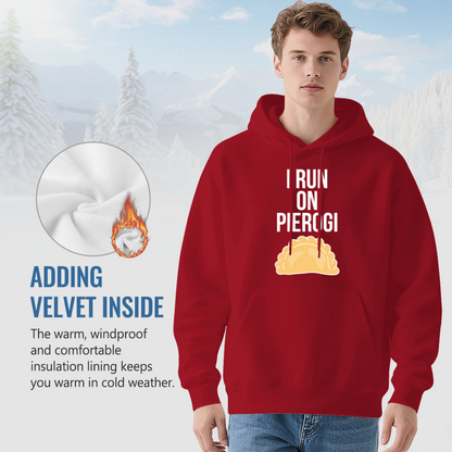 I Run On Pierogi Food Lover Hoodie, Cozy Foodie Daily Top