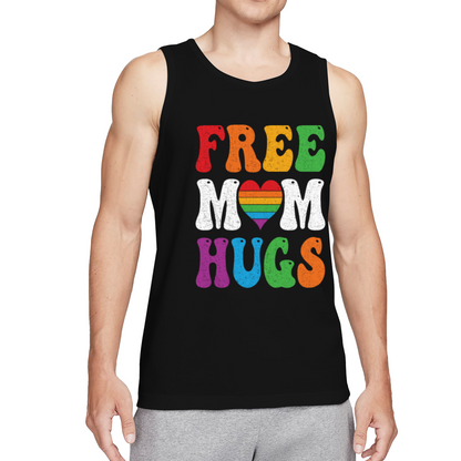 Free Mom Hugs Rainbow Pride LGBTQ Support Tank
