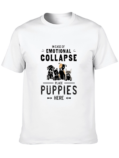 Emotional Collapse Puppies T-Shirt - Soft Cotton Blend