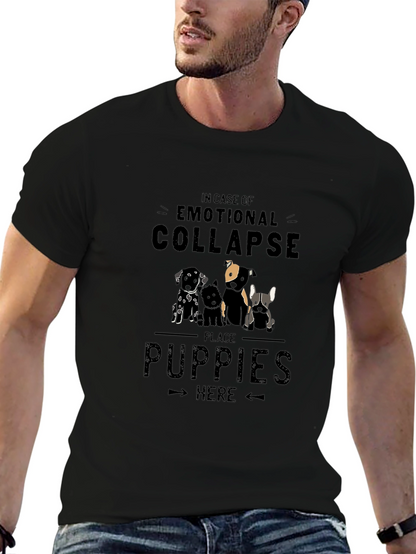 Emotional Collapse Puppies T-Shirt - Soft Cotton Blend