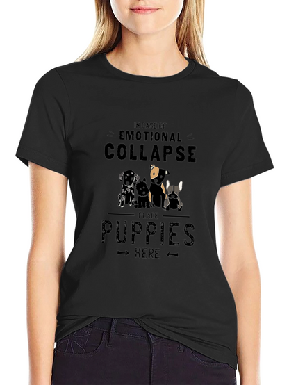 Emotional Collapse Puppies T-Shirt - Soft Cotton Blend
