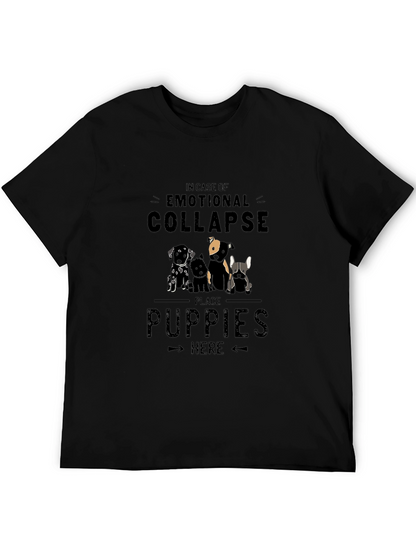 Emotional Collapse Puppies T-Shirt - Soft Cotton Blend