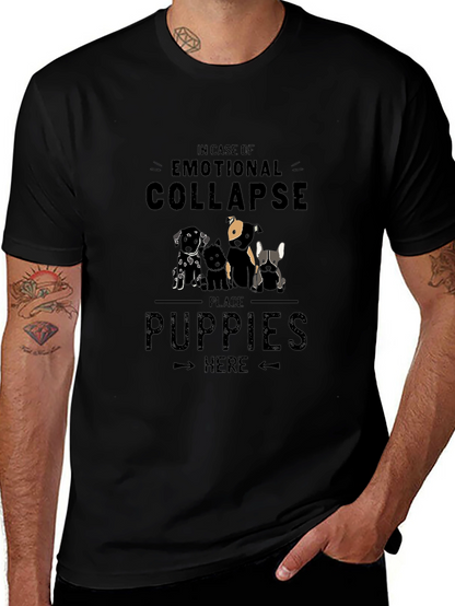 Emotional Collapse Puppies T-Shirt - Soft Cotton Blend