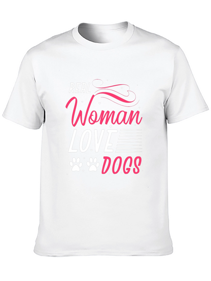 Real Women Love Dogs Graphic Tee - Black