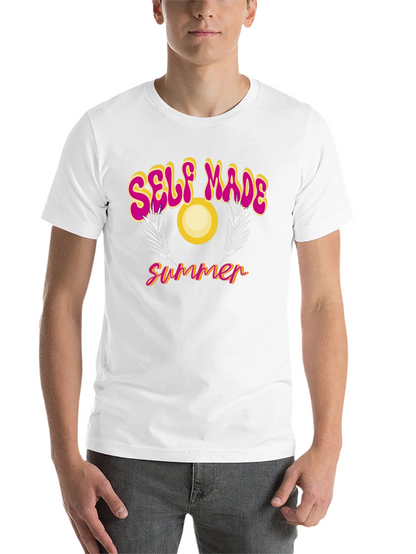 Self Made Summer Black Graphic T-Shirt