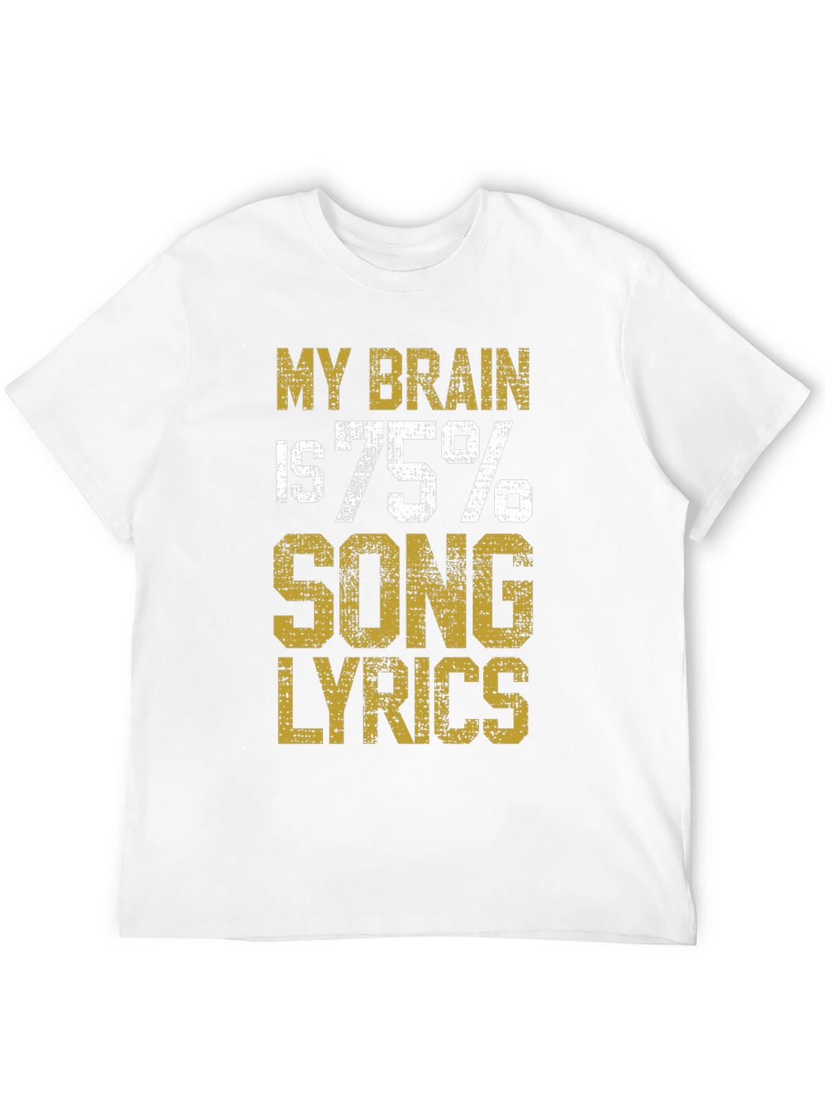 Brain Song Lyrics Black T-Shirt