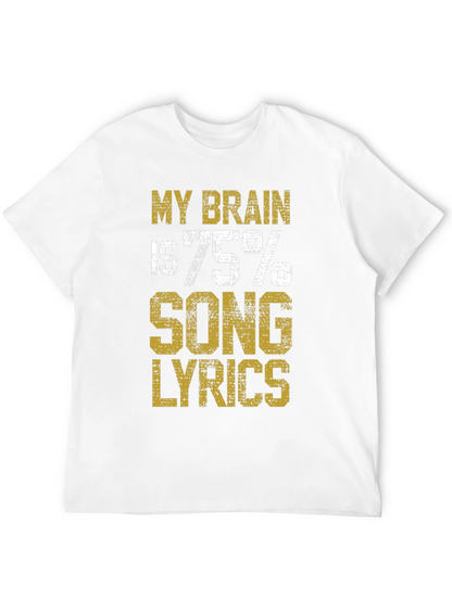 Brain Song Lyrics Black T-Shirt