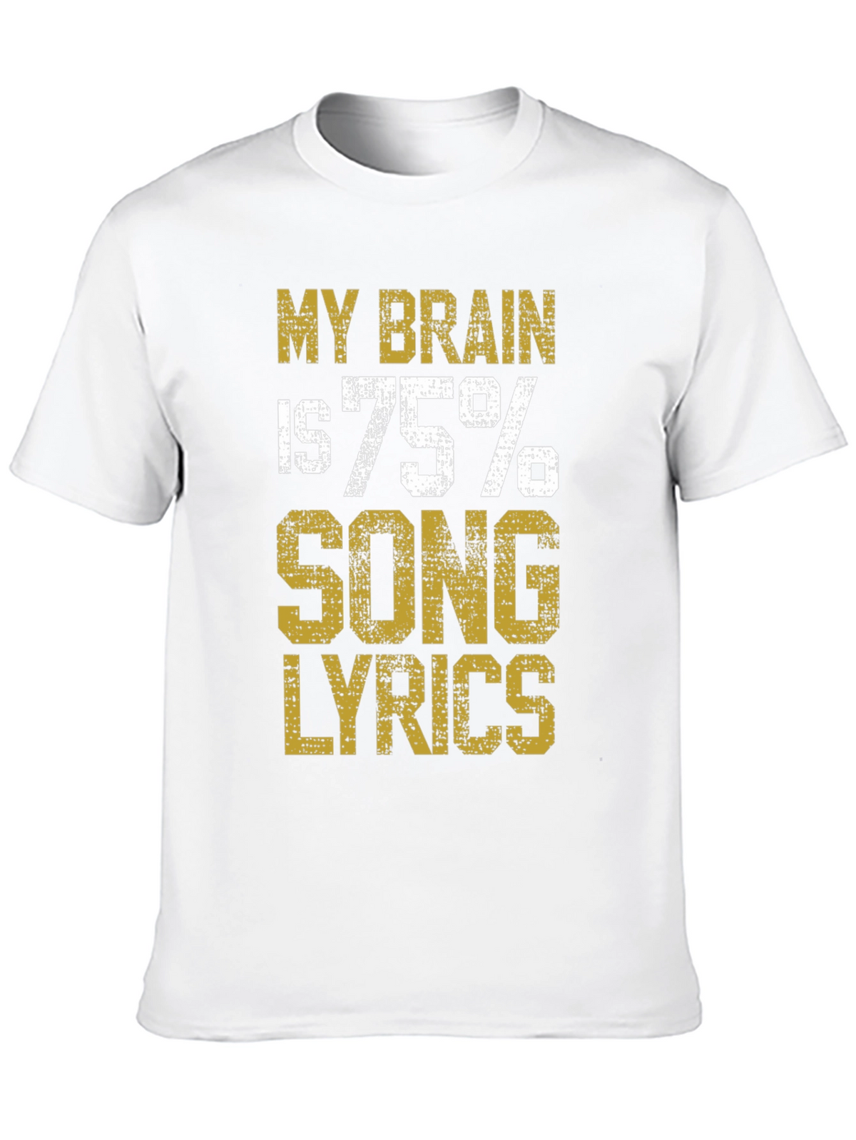 Brain Song Lyrics Black T-Shirt