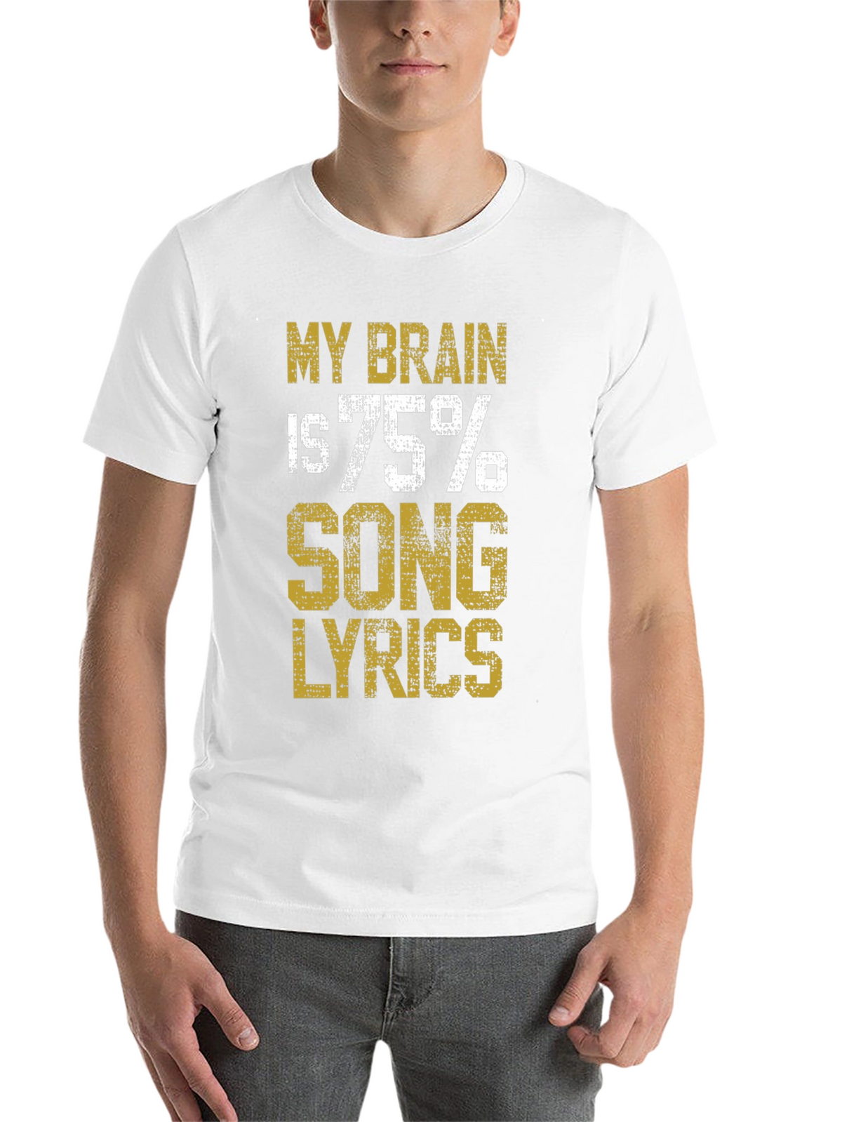 Brain Song Lyrics Black T-Shirt