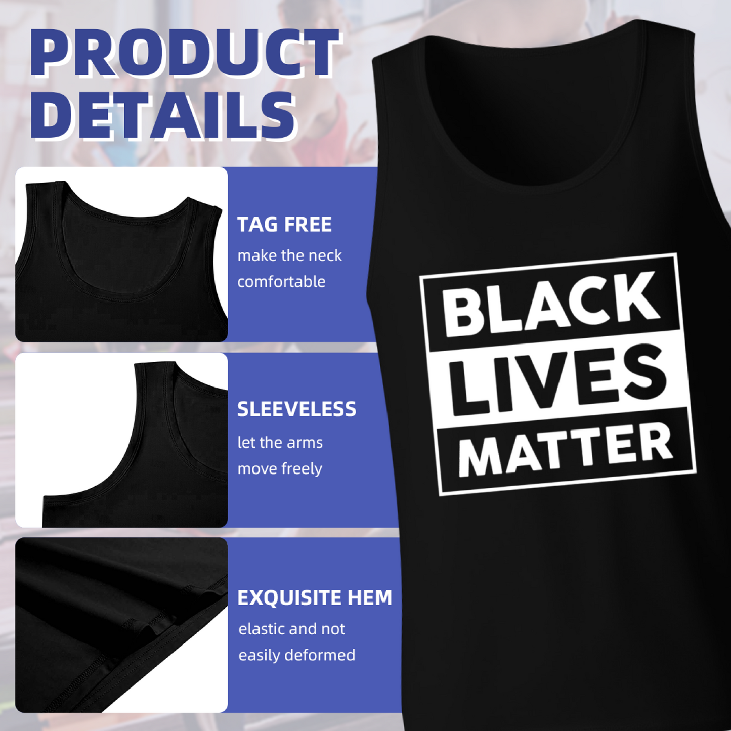 Bold Black Lives Matter Equality Statement Tank Top